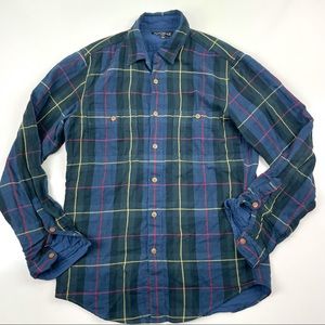 J Crew Mercantile Flex Plaid Button Down Long Sleeve